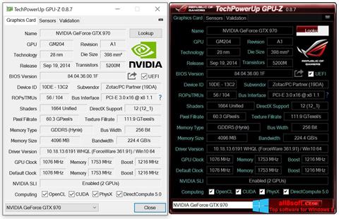Screenshot GPU-Z Windows 8