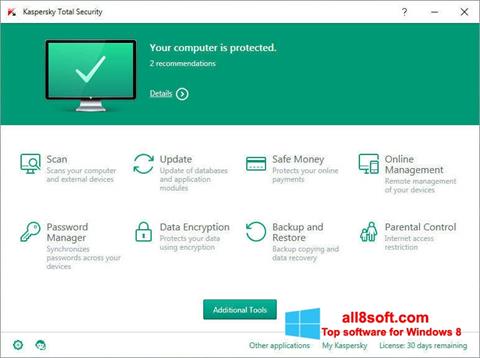 Screenshot Kaspersky Total Security Windows 8