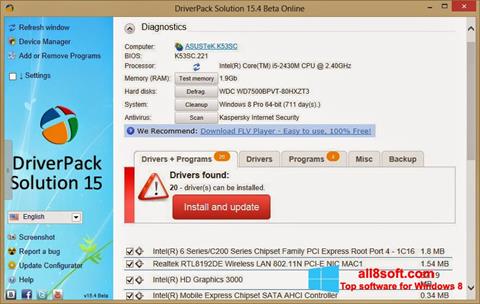 Screenshot DriverPack Solution Online Windows 8