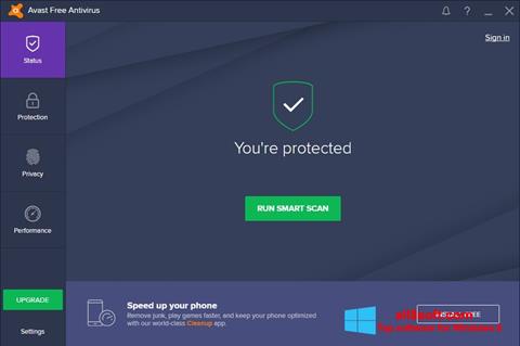 Screenshot Avast Free Antivirus Windows 8