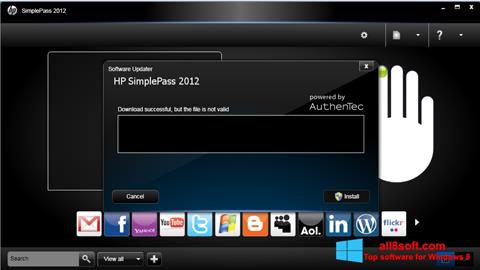 Screenshot HP SimplePass Windows 8