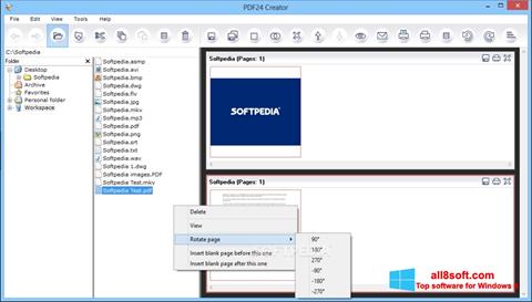 Screenshot PDF24 Creator Windows 8