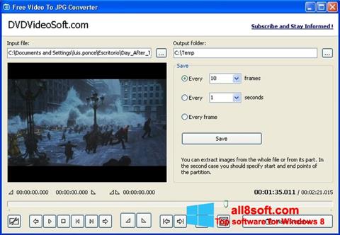 Screenshot Free Video to JPG Converter Windows 8