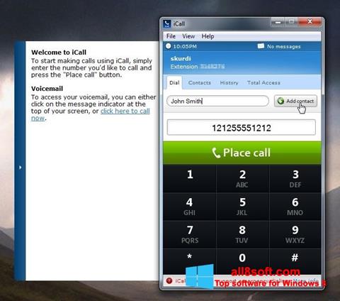 Screenshot iCall Windows 8