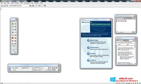 Screenshot Macromedia Dreamweaver Windows 8